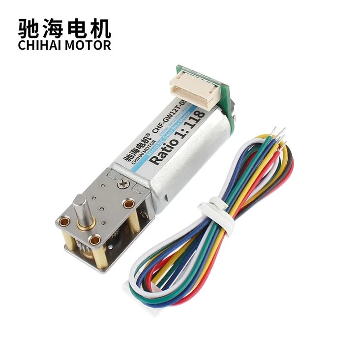 Mini DC Worm Motor With Encoder 6V12V