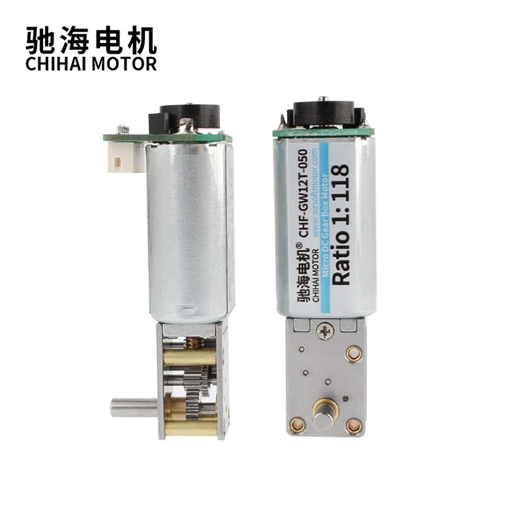 Mini DC Worm Motor With Encoder 6V12V